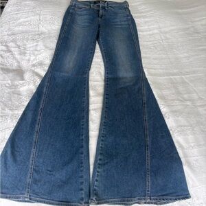 Coolest Veronica Beard SHERIDAN Exaggerated flare jeans